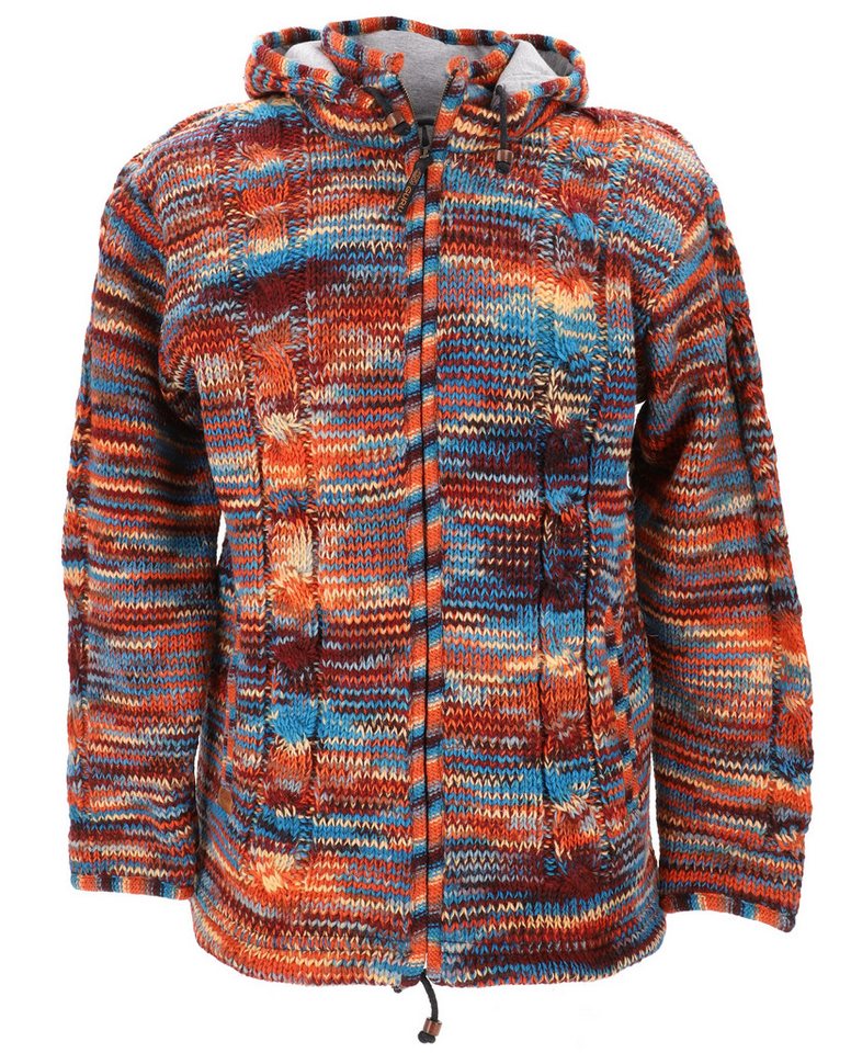 Guru-Shop Langjacke Strickjacke, Wolljacke, Nepaljacke mit.. von Guru-Shop