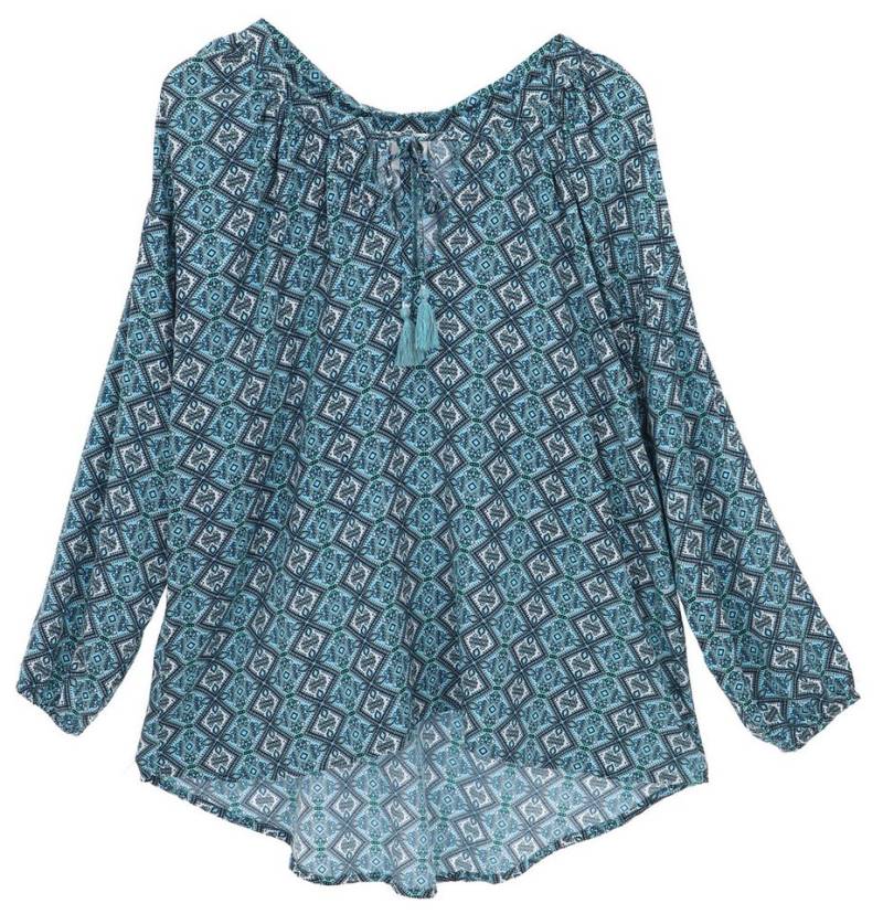 Guru-Shop Longbluse Blusentunika, Langarmbluse, plus size.. Boho, Ethno Style, Hippie, alternative Bekleidung von Guru-Shop