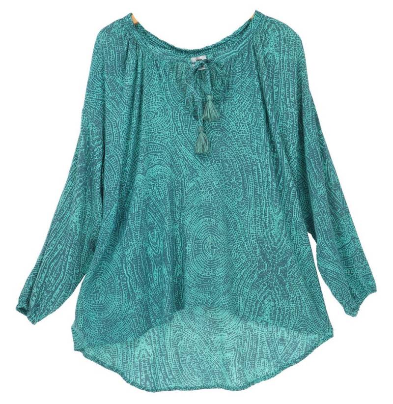 Guru-Shop Longbluse Blusentunika, Langarmbluse, plus size.. Boho, Ethno Style, Hippie, alternative Bekleidung von Guru-Shop