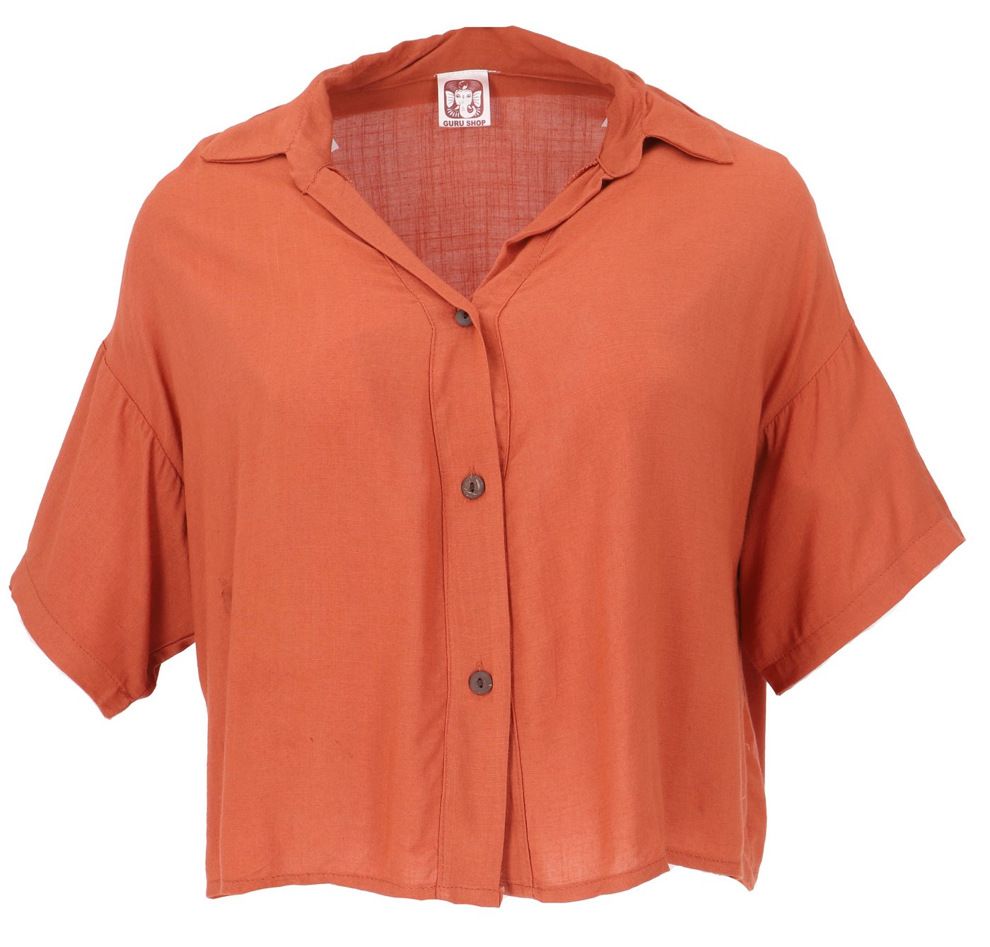 Guru-Shop Longbluse Boho Blusentop, Basic Kurzarmbluse, weite.. alternative Bekleidung Guru-Shop Longbluse Boho Blusentop, Basic Kurzarmbluse, weite.. alternative Bekleidung von Guru-Shop
