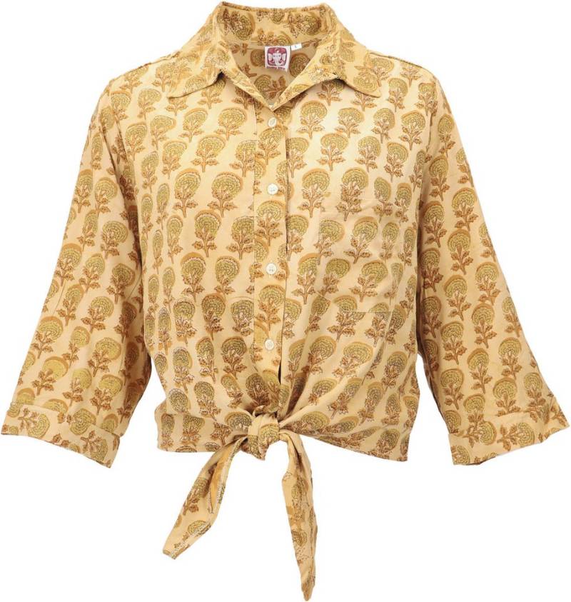 Guru-Shop Longbluse Boho Blusentop mit African Print, Bluse zum.. alternative Bekleidung von Guru-Shop