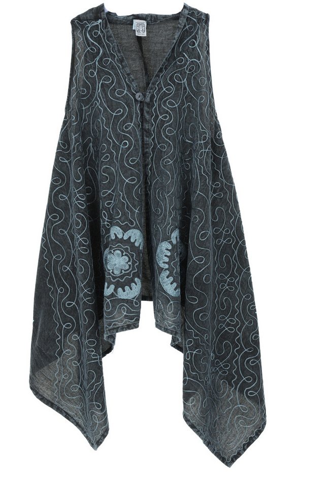 Guru-Shop Longbluse Boho Kaftan Mantel, langer offener Poncho,.. von Guru-Shop
