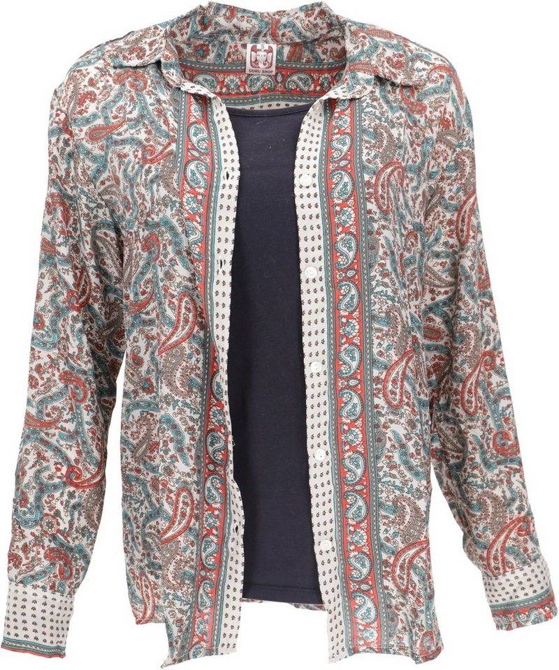 Guru-Shop Longbluse Leichte Boho Bluse, Sommerbluse, Damen.. alternative Bekleidung von Guru-Shop