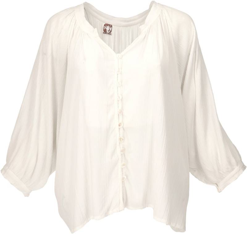 Guru-Shop Longbluse Luftige Boho Bluse, Oversize Hemdbluse,.. von Guru-Shop