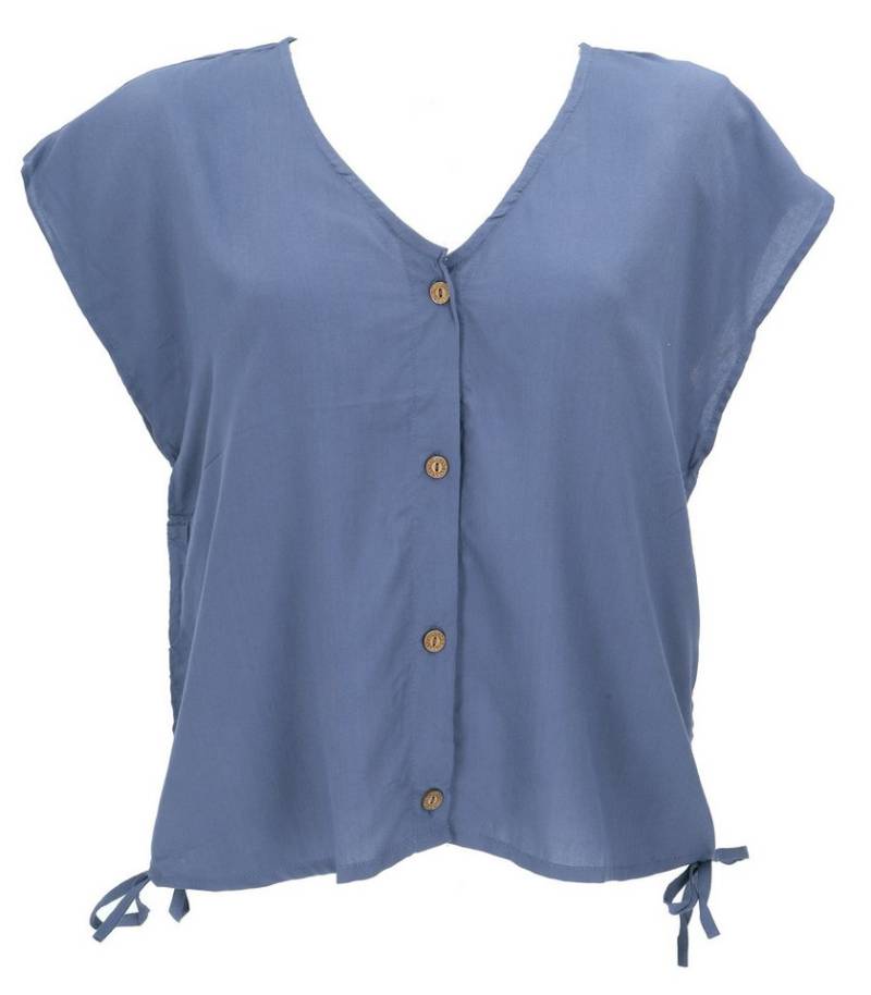 Guru-Shop Longbluse Luftiges Boho Blusentop, Basic Sommertop mit.. alternative Bekleidung Guru-Shop Longbluse Luftiges Boho Blusentop, Basic Sommertop mit.. alternative Bekleidung von Guru-Shop