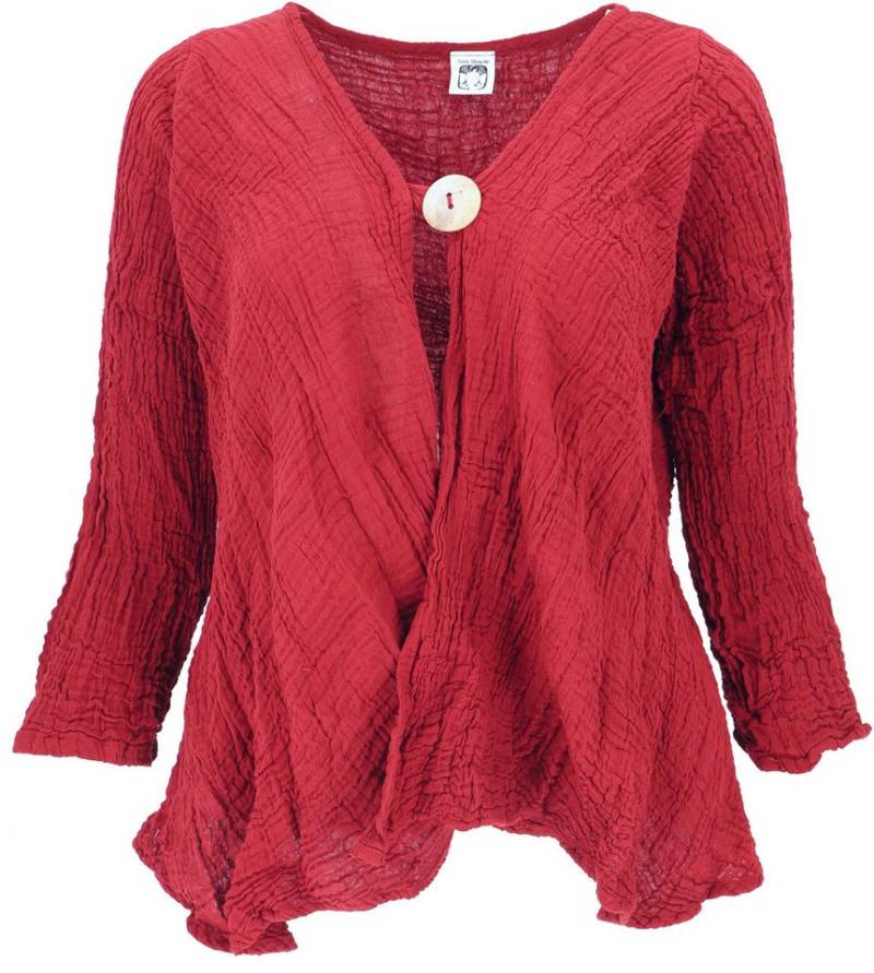 Guru-Shop Longbluse Musselin Boho Blusenjäckchen, kurze Baumwoll.. alternative Bekleidung von Guru-Shop