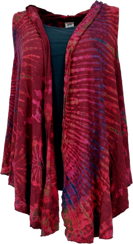 Guru-Shop Longbluse Unikat Batiktunika, Boho Cardigan Tunika, Boho.. alternative Bekleidung von Guru-Shop
