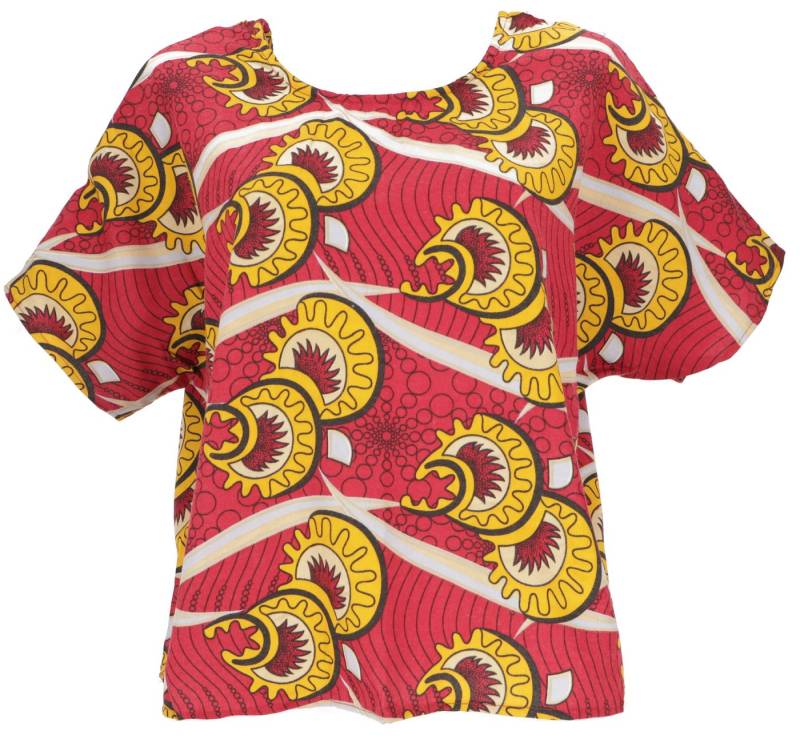 Guru-Shop Longbluse Weites Boho Blusentop mit Fledermausärmeln,.. alternative Bekleidung von Guru-Shop