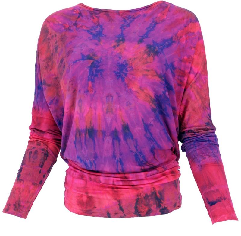 Guru-Shop Longsleeve Batik Hippie Shirt, Unikat Boho Langarmshirt.. alternative Bekleidung Guru-Shop Longsleeve Batik Hippie Shirt, Unikat Boho Langarmshirt.. alternative Bekleidung von Guru-Shop