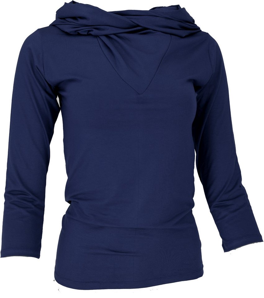 Guru-Shop Longsleeve Langarmshirt, Boho Oberteil mit raffinierter.. alternative Bekleidung von Guru-Shop