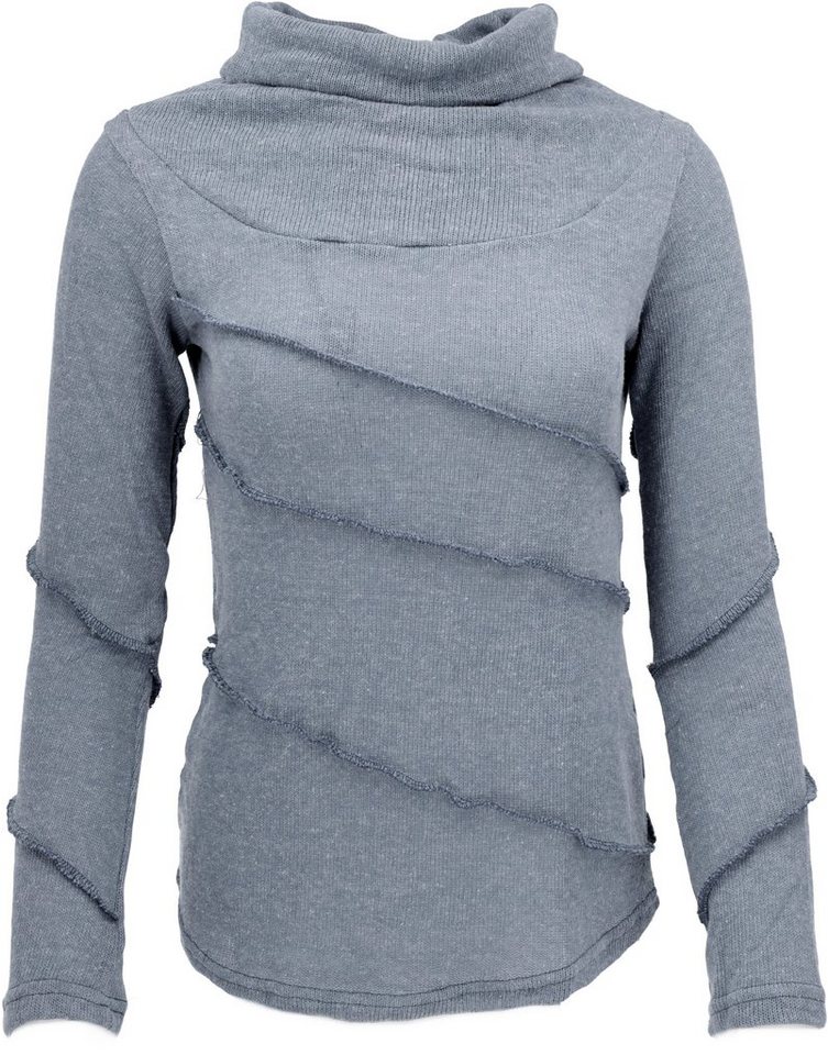Guru-Shop Longsleeve Psytrance Feinstrick Shirt, Langarmshirt,.. alternative Bekleidung von Guru-Shop