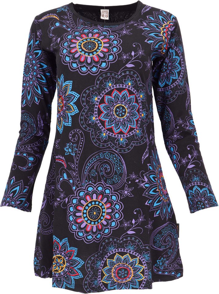 Guru-Shop Midikleid Besticktes Boho chic Minikleid, Tunika mit.. alternative Bekleidung von Guru-Shop