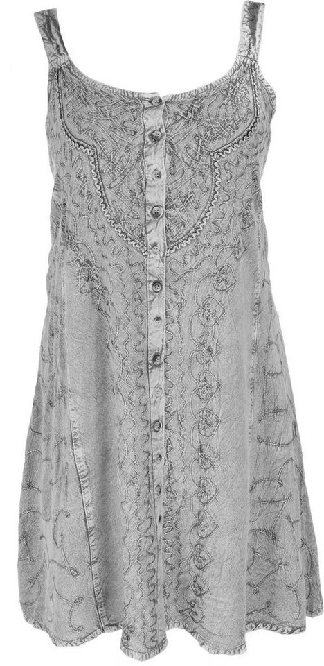 Guru-Shop Midikleid Besticktes indisches Boho Kleid, Hippie chic.. alternative Bekleidung von Guru-Shop