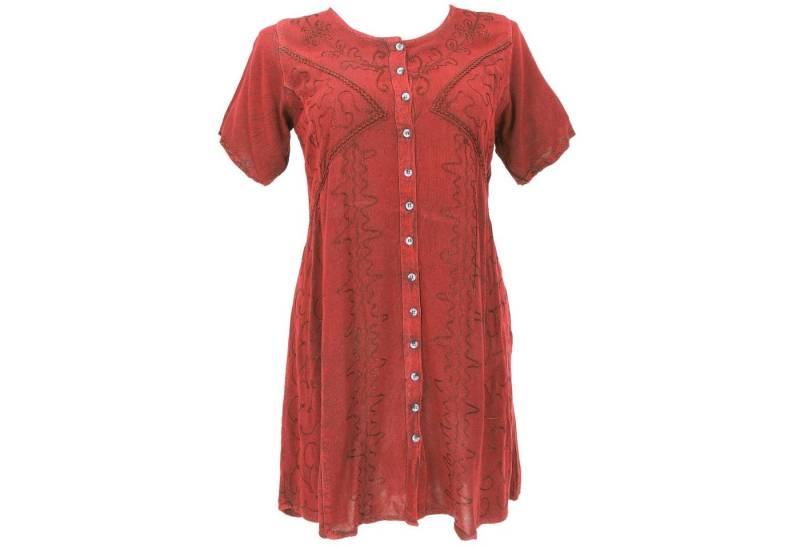 Guru-Shop Midikleid Besticktes indisches Boho Minikleid, Hippie.. alternative Bekleidung von Guru-Shop