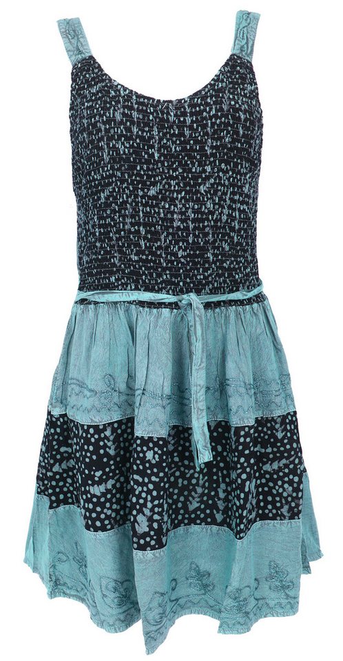 Guru-Shop Midikleid Besticktes indisches Minikleid Boho chic,.. alternative Bekleidung von Guru-Shop