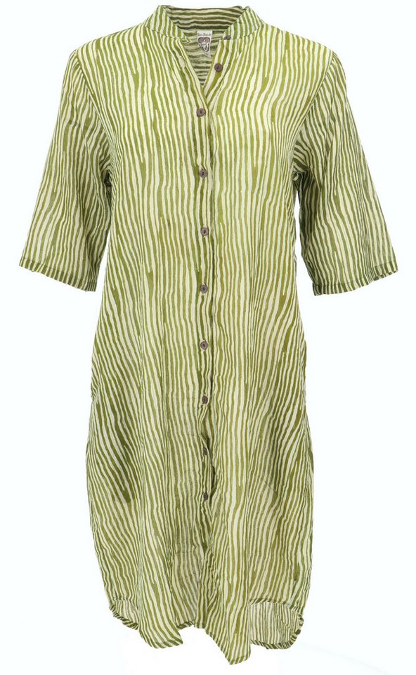 Guru-Shop Midikleid Boho Hemdkleid, lange gestreifte Tunika -.. alternative Bekleidung Guru-Shop Midikleid Boho Hemdkleid, lange gestreifte Tunika -.. alternative Bekleidung von Guru-Shop