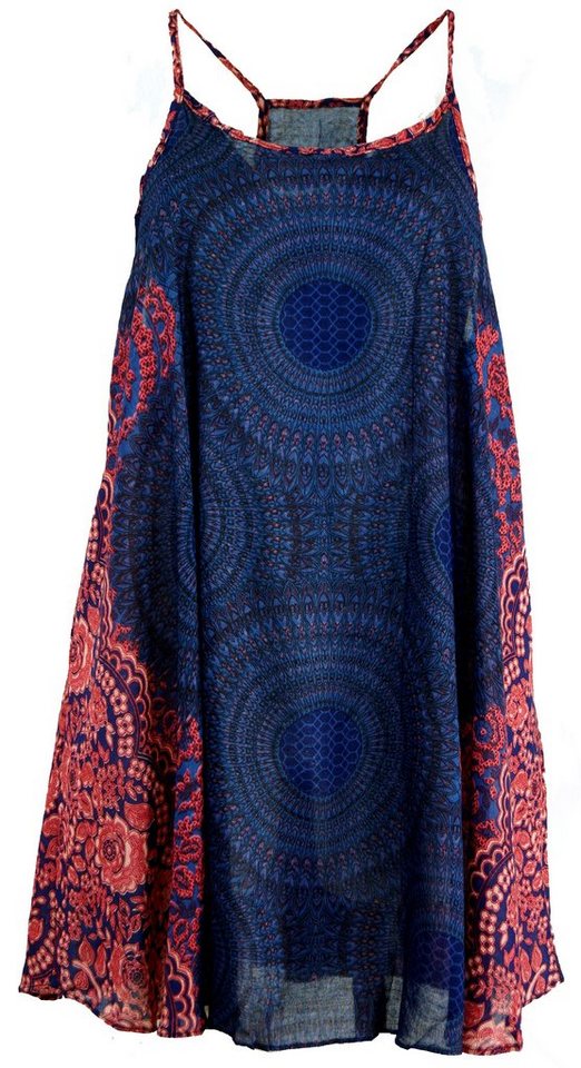 Guru-Shop Midikleid Boho Mandala Minikleid, Trägerkleid,.. alternative Bekleidung von Guru-Shop