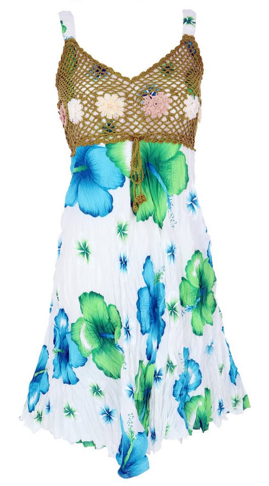 Guru-Shop Midikleid Boho Minikleid, Sommerkleid Hawaii,.. alternative Bekleidung von Guru-Shop