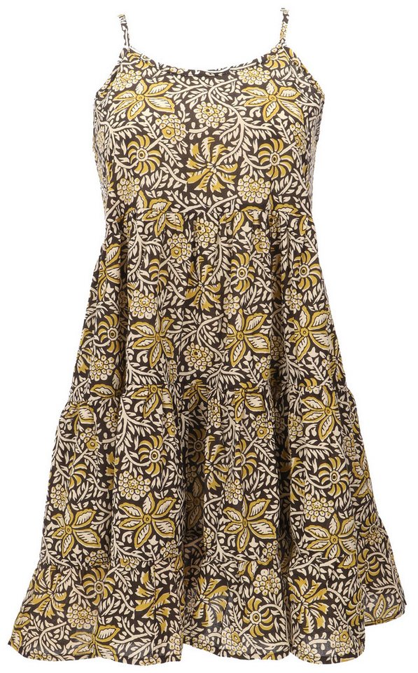 Guru-Shop Midikleid Boho Minikleid, Stufenkleid, Hängerchen -.. alternative Bekleidung von Guru-Shop
