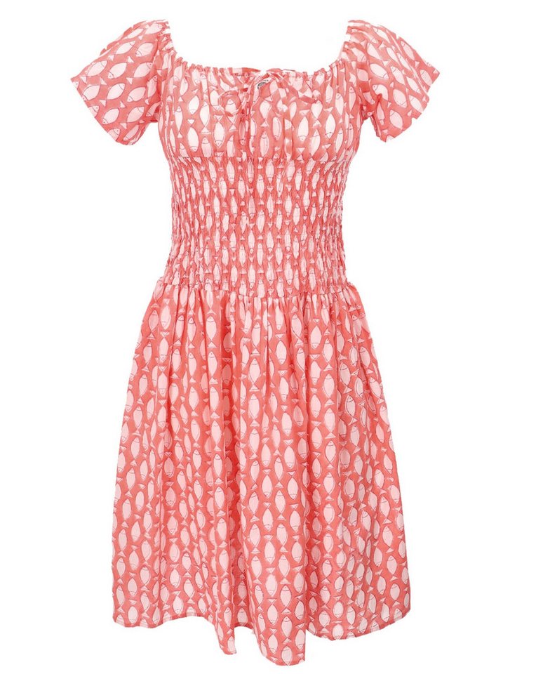 Guru-Shop Midikleid Boho Minikleid, handbedrucktes luftiges.. alternative Bekleidung Guru-Shop Midikleid Boho Minikleid, handbedrucktes luftiges.. alternative Bekleidung von Guru-Shop