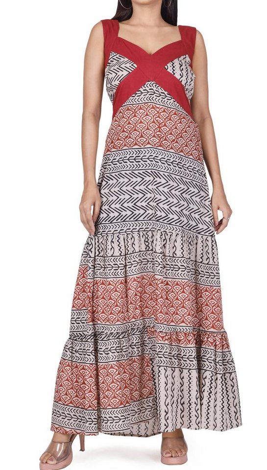 Guru-Shop Midikleid Boho Sommerkleid, Maxikleid, Strandkleid -.. alternative Bekleidung von Guru-Shop