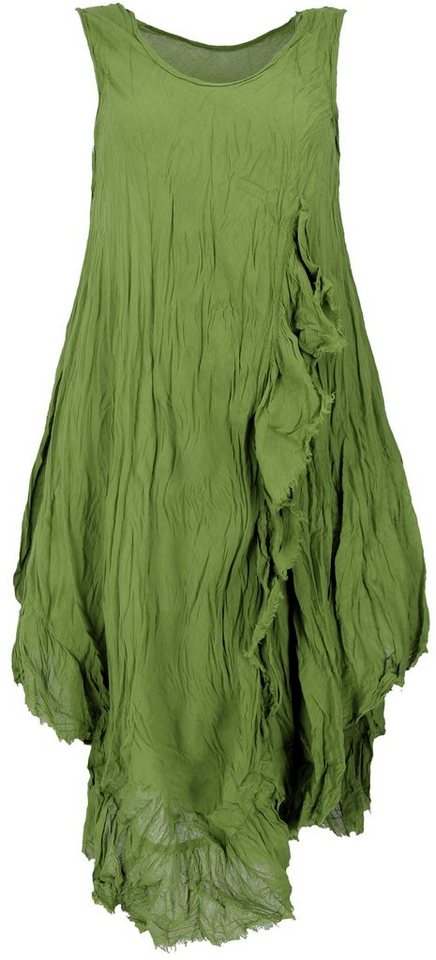 Guru-Shop Midikleid Boho Sommerkleid, luftiges Krinkelkleid,.. alternative Bekleidung von Guru-Shop