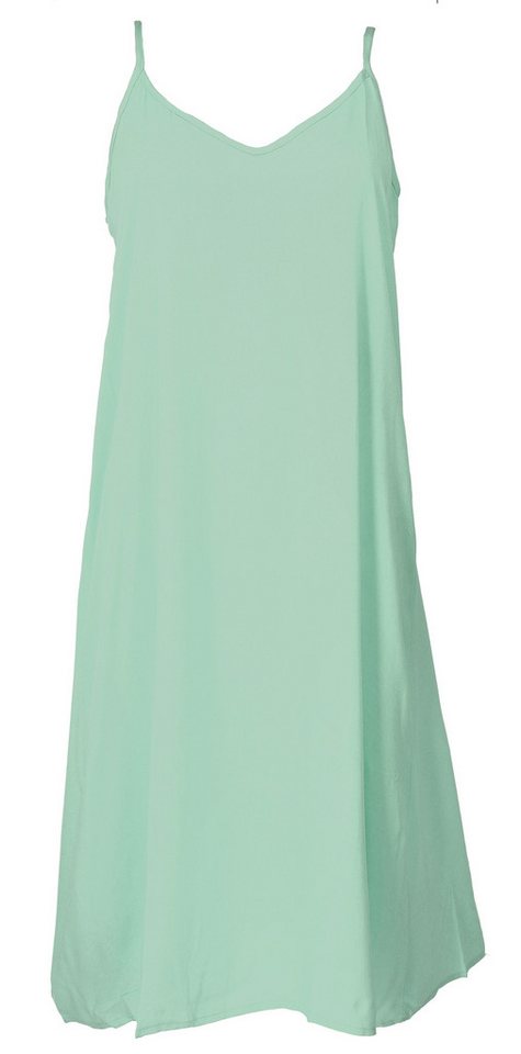 Guru-Shop Midikleid Midikleid, Sommerkleid, Trägerkleid - salbei alternative Bekleidung von Guru-Shop