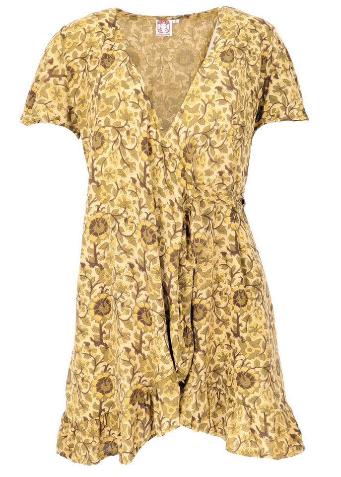 Guru-Shop Midikleid Minikleid Boho chic, Damen Wickelkleid,.. alternative Bekleidung von Guru-Shop