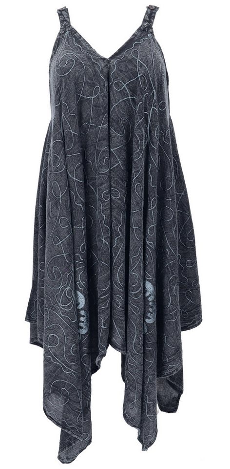 Guru-Shop Midikleid Plus Size Kleid, Hängerchen, besticktes.. von Guru-Shop