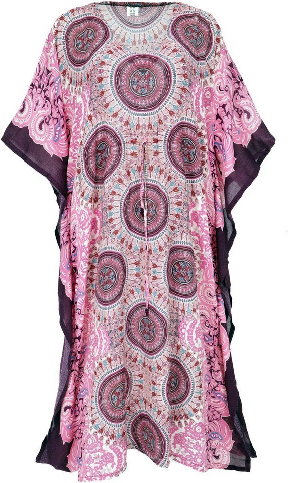 Guru-Shop Midikleid Ponchokleid, Kaftan, Maxikleid, Strandkleid -.. alternative Bekleidung von Guru-Shop