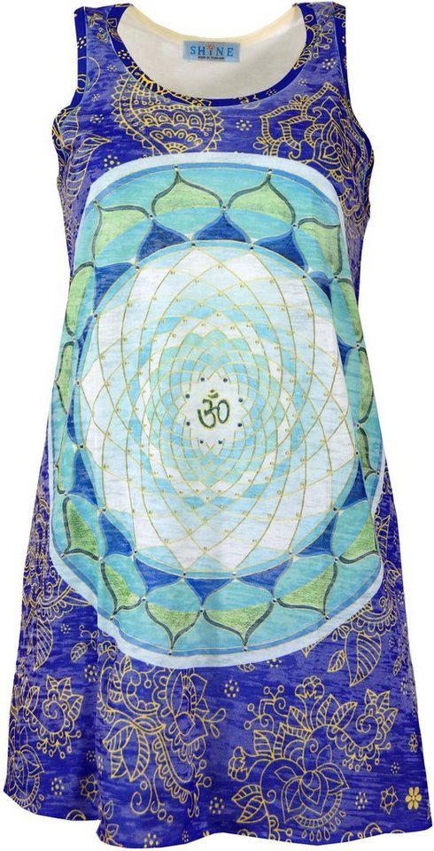 Guru-Shop Midikleid Psytrance Minikleid, Longtop - Lotus Mandala alternative Bekleidung Guru-Shop Midikleid Psytrance Minikleid, Longtop - Lotus Mandala alternative Bekleidung von Guru-Shop