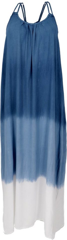 Guru-Shop Midikleid Schmales Batikkleid, Strandkleid, Sommerkleid -.. alternative Bekleidung von Guru-Shop