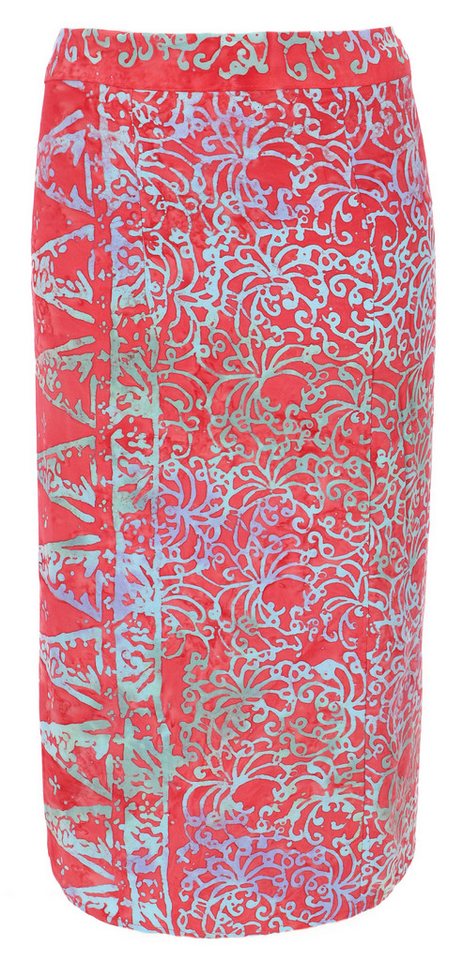 Guru-Shop Minirock 3/4 Wickelrock, Bali Sarong Strandrock,.. von Guru-Shop