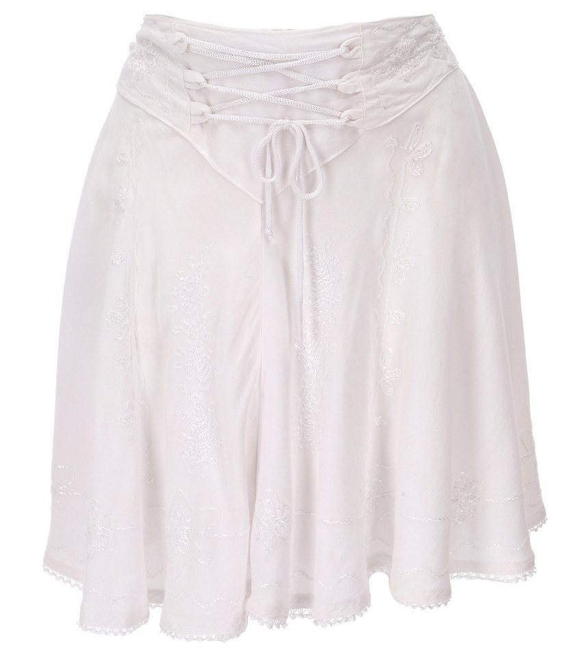 Guru-Shop Minirock Bestickter Boho Minirock - weiß alternative Bekleidung Guru-Shop Minirock Bestickter Boho Minirock - weiß alternative Bekleidung von Guru-Shop