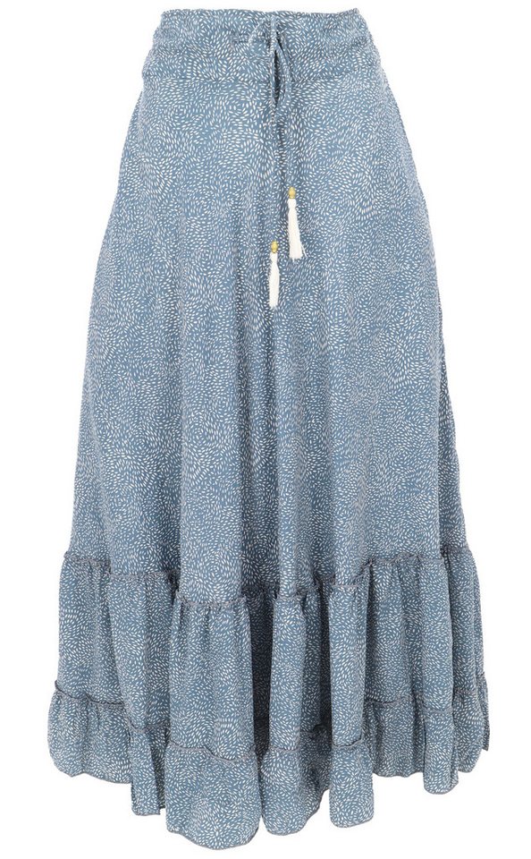 Guru-Shop Minirock Boho Maxirock, leichter langer Sommerrock -.. alternative Bekleidung von Guru-Shop