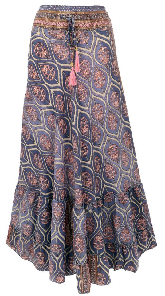 Guru-Shop Minirock Boho Maxirock, leichter langer Sommerrock -.. alternative Bekleidung von Guru-Shop