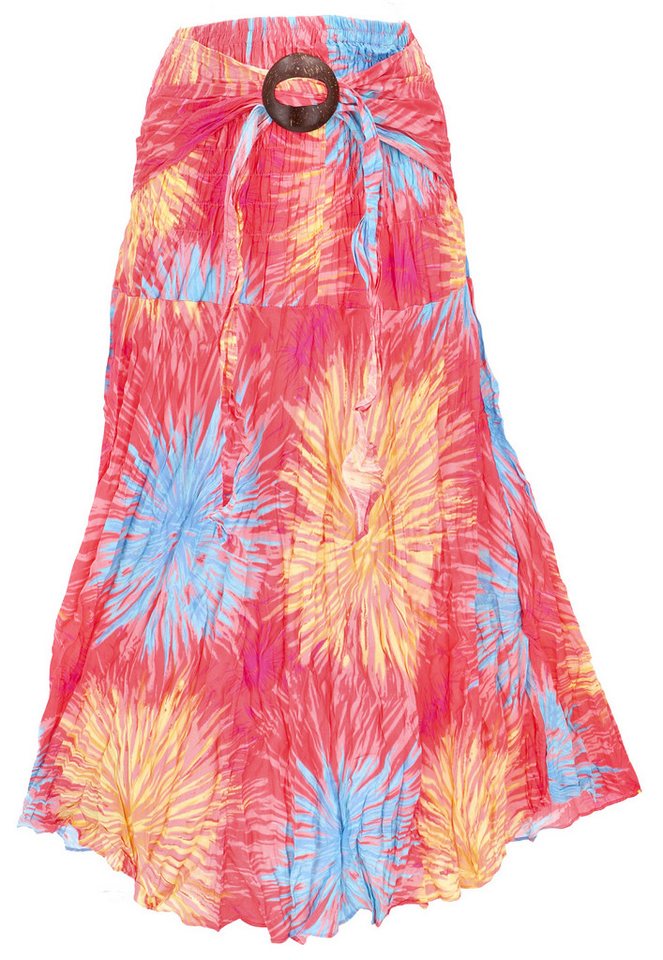 Guru-Shop Minirock Boho Sommerrock, Maxirock Hippie chic,.. alternative Bekleidung von Guru-Shop