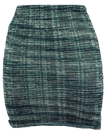 GURU SHOP Minirock, Strickrock, Ethnorock, Damen, Grün, Baumwolle, Size:36 von GURU SHOP