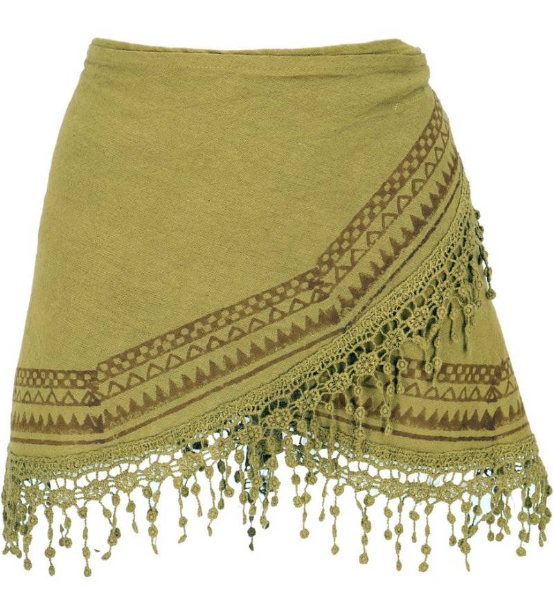 Guru-Shop Minirock Extravaganter Cacheur, superkurzer bedruckter.. alternative Bekleidung von Guru-Shop
