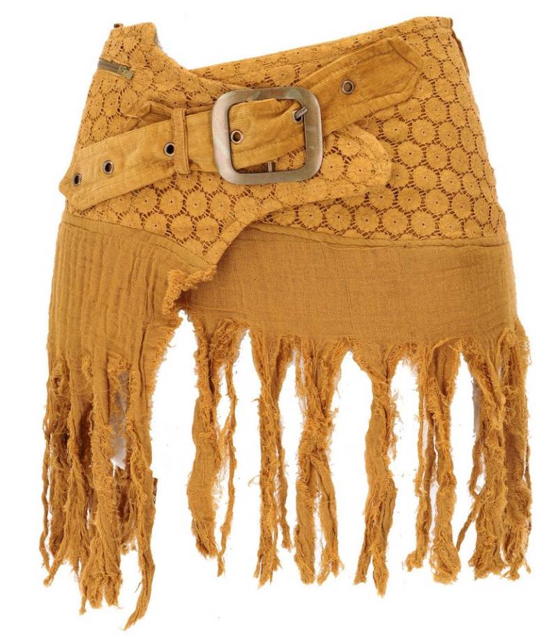 Guru-Shop Minirock Goa Minirock, Wickelrock, Tribal Cacheur,.. alternative Bekleidung von Guru-Shop