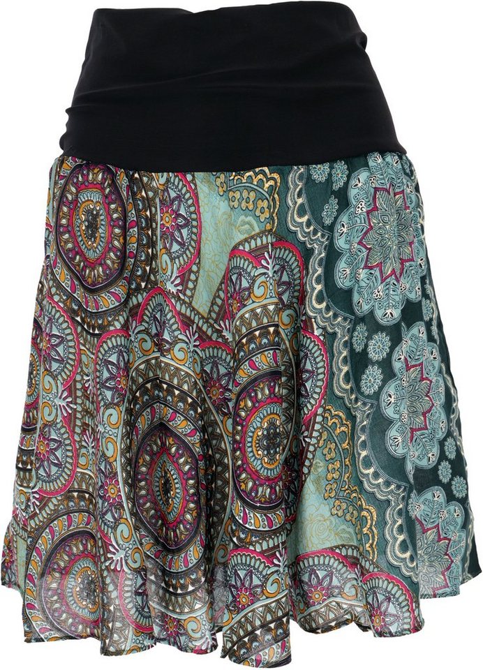 Guru-Shop Minirock Luftiger Minirock, Boho Sommerrock -.. Boho von Guru-Shop