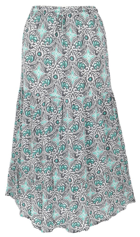 Guru-Shop Minirock Maxirock Batik, langer Sommerrock, farbenfroher.. alternative Bekleidung von Guru-Shop