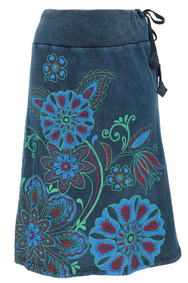 Guru-Shop Minirock Minirock, Boho chic Rock, Retro Baumwollrock -.. alternative Bekleidung von Guru-Shop