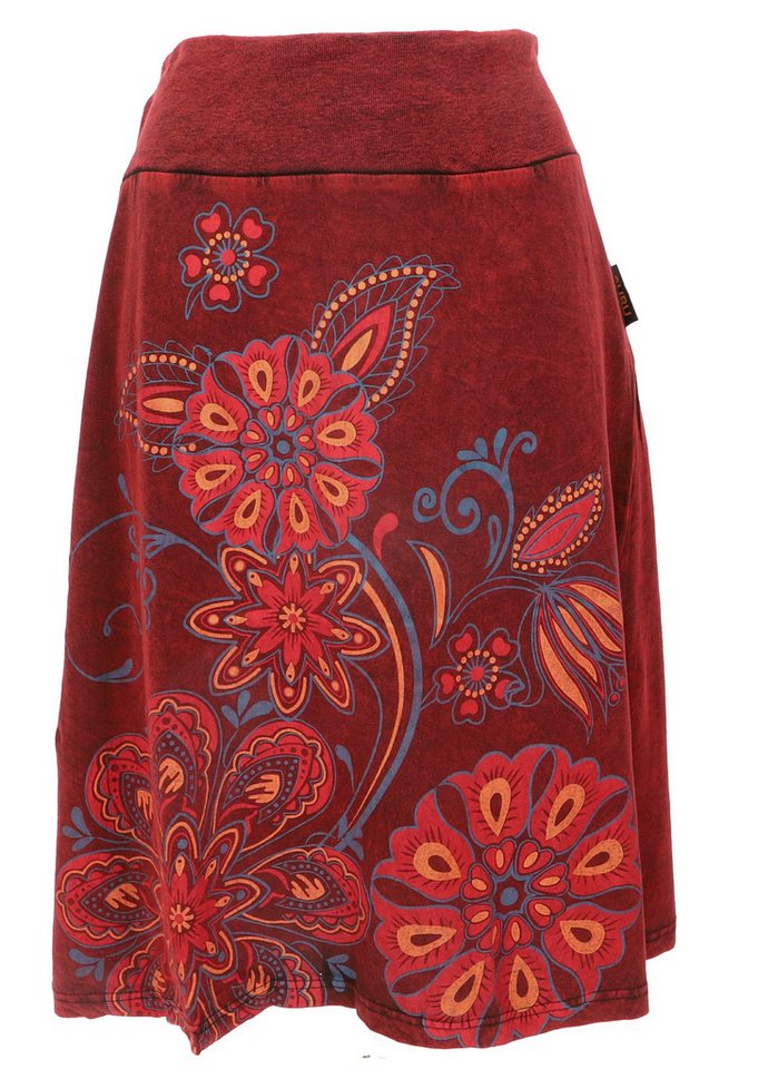 Guru-Shop Minirock Minirock, Boho chic Rock, Retro Baumwollrock -.. alternative Bekleidung von Guru-Shop