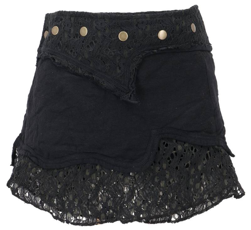 Guru-Shop Minirock Natürlicher Goa Sommerrock, Ethno Wickelrock.. alternative Bekleidung von Guru-Shop