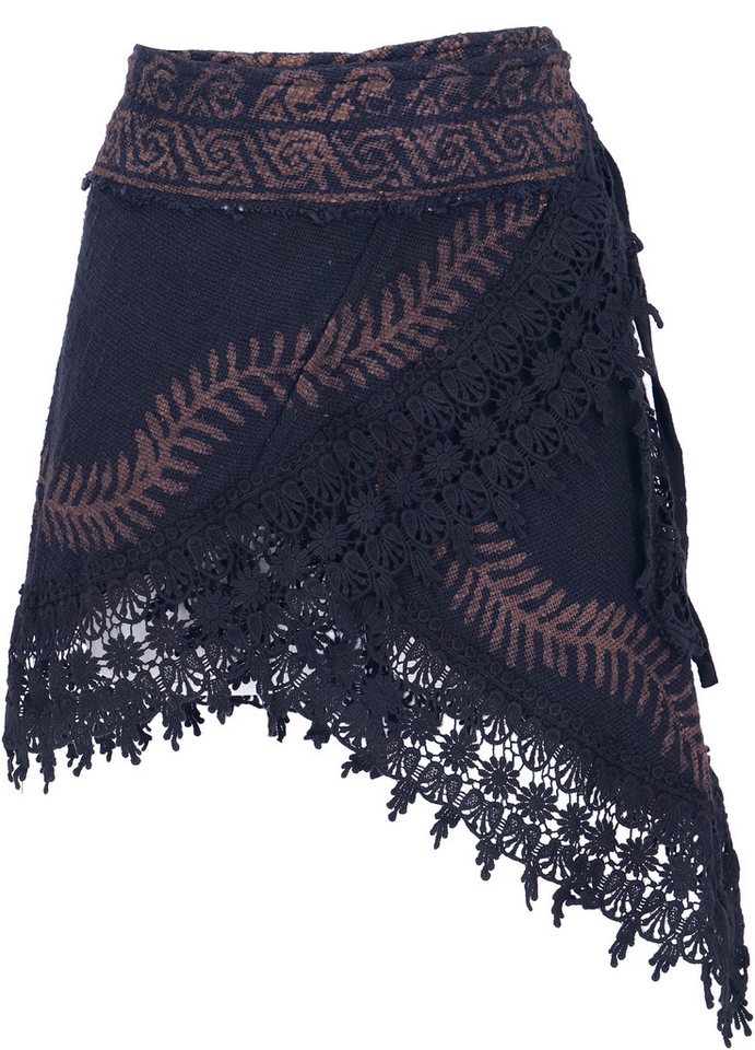 Guru-Shop Minirock Natürlicher Goa Sommerrock, bedruckter Ethno.. alternative Bekleidung von Guru-Shop