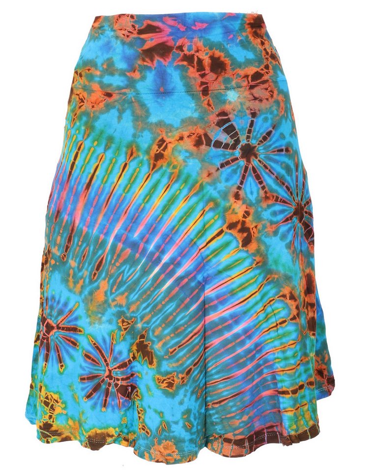 Guru-Shop Minirock Unikat Batik Hippie Midirock, Sommerrock,.. alternative Bekleidung von Guru-Shop