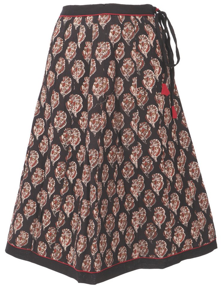 Guru-Shop Minirock Weit schwingender Sommerrock - schwarz von Guru-Shop