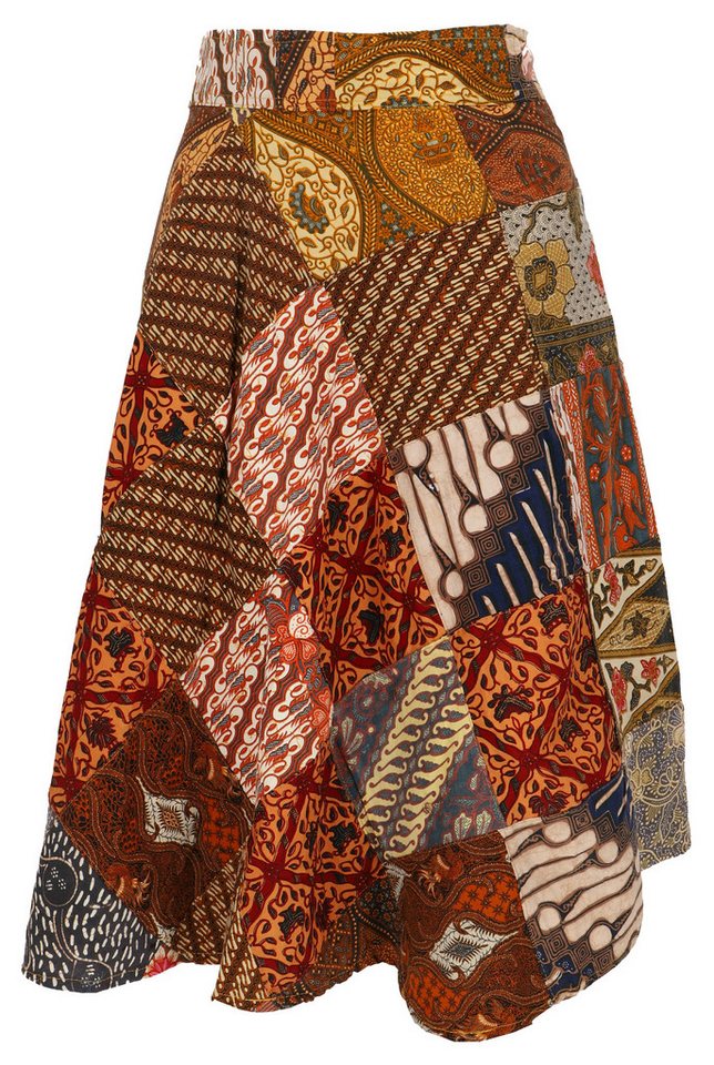 Guru-Shop Minirock Weit schwingender upcyceling Patchwork.. alternative Bekleidung Guru-Shop Minirock Weit schwingender upcyceling Patchwork.. alternative Bekleidung von Guru-Shop