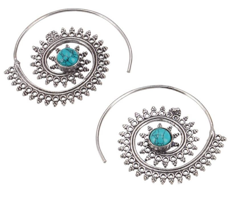 Guru-Shop Paar Ohrhänger Boho Ohrringe aus Messing, Tribal.. von Guru-Shop